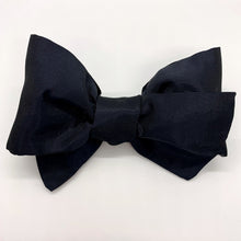 Load image into Gallery viewer, Black Taffeta Bow