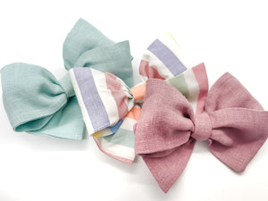 Summer Stripe Bow