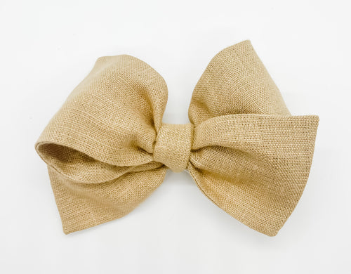 Curry Linen Bow