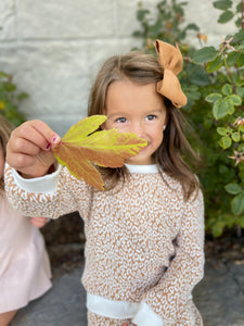 Camel Linen Bow