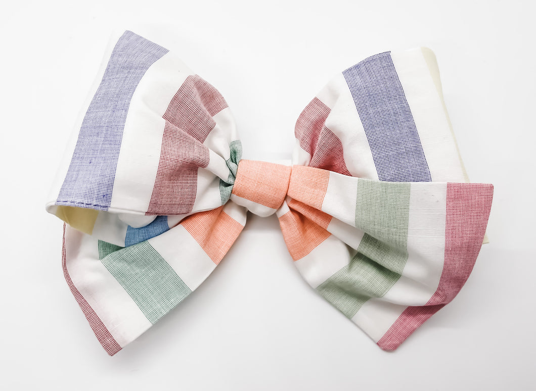 Summer Stripe Bow