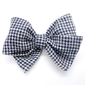 Navy Houndstooth