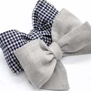 Navy Houndstooth