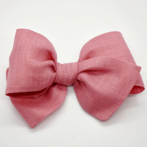 Peony Linen Bow